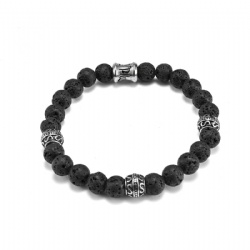 Black Lava Stone Bracelet